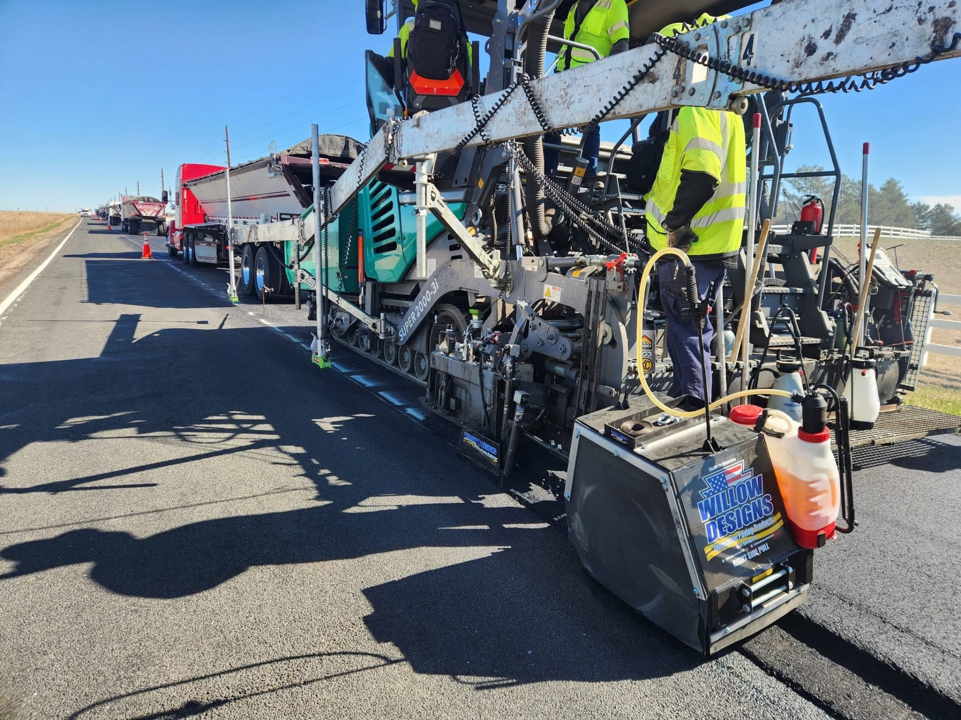 Box State asphalt paving project in Denver, Colorado